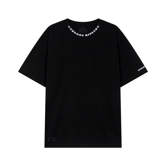 Chrome Hearts Sanskrit Pocket & Neck Letter Printed T-shirt TB02