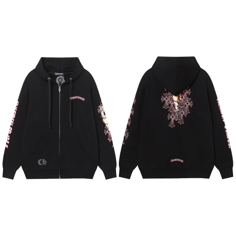 Chrome Hearts Zip Up Hoodie 9821