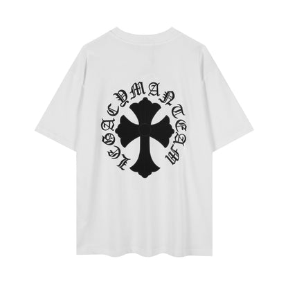 クロムハーツ リング クロス フローラル 刺繍 ヴィンテージ ゴシック Tシャツ 2604