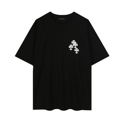 クロムハーツ リング クロス フローラル 刺繍 ヴィンテージ ゴシック Tシャツ 2604