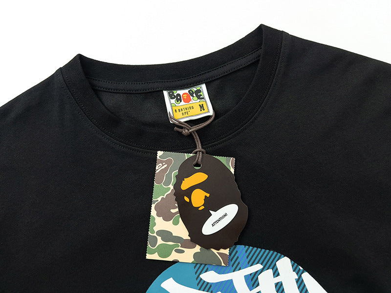 BAPE ストロークカモ BY BATHING BIG APE HEAD Tシャツ