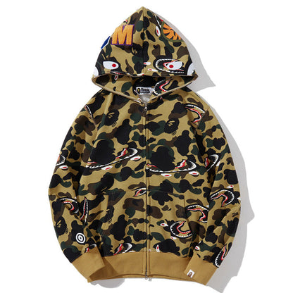 BAPE シャーク 1stカモ シャーク フルジップ フーディー