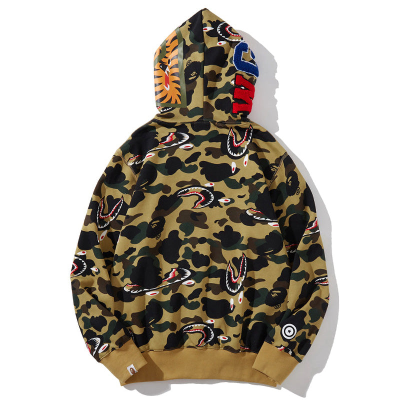 BAPE シャーク 1stカモ シャーク フルジップ フーディー