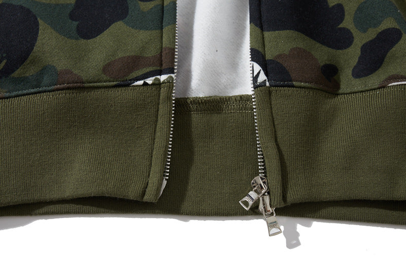 BAPE シャーク 1stカモ シャーク フルジップ フーディー