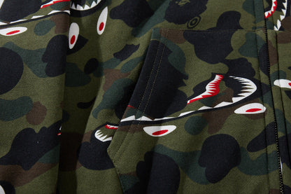BAPE シャーク 1stカモ シャーク フルジップ フーディー